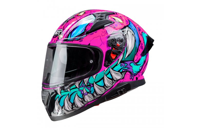 Κράνος Pilot Snake sv ECE 22.06 Reptile-X ροζ gloss + extra φυμέ ζελατίνα