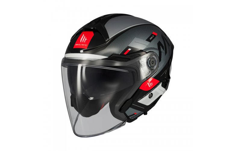 Κράνος MT Cosmo SV S ECE22.06 Silence μαύρο/γκρι gloss B2