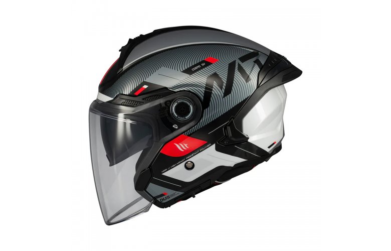 Κράνος MT Cosmo SV S ECE22.06 Silence μαύρο/γκρι gloss B2