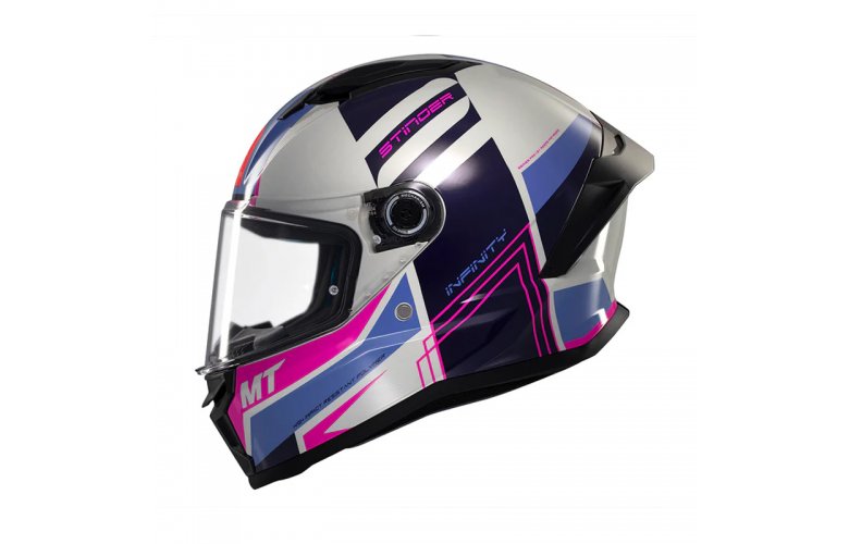 Κράνος MT Stinger 2 ECE 22.06 Tron C8 γκρι/ροζ gloss