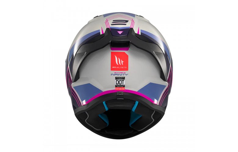 Κράνος MT Stinger 2 ECE 22.06 Tron C8 γκρι/ροζ gloss