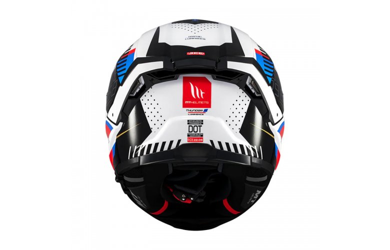 Κράνος MT Thunder 4 SV Luminence A7 άσπρο/κόκκινο/μπλε gloss