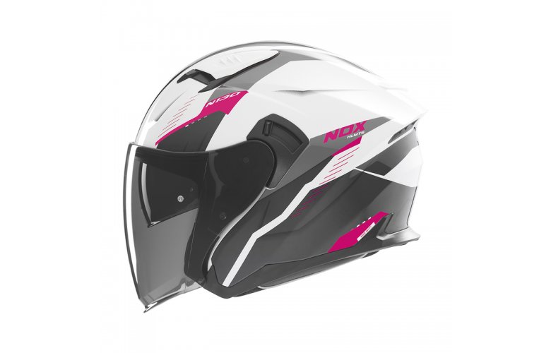 Κράνος Nox N130 Myst ECE 22.06 ροζ/άσπρο