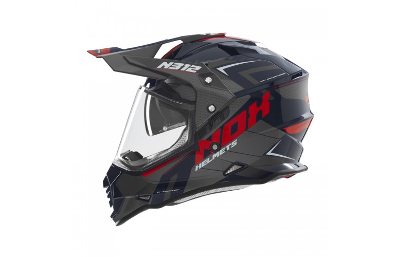 Κράνος ADV Nox N312 Vapor ECE 22.06 κόκκινο/μπλε