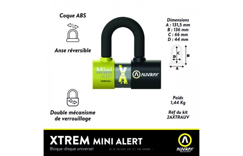 ΠΕΤΑΛΟ ΔΙΣΚΟΦΡΕΝΟΥ AUVRAY XTREME MINI ALERT Με συναγερμό