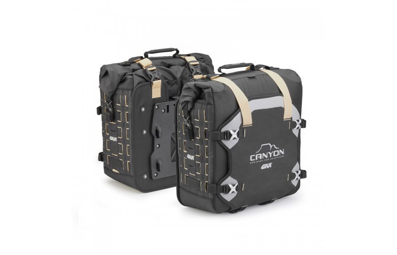 Τσάντες πλαϊνές GIVI GRT709B 35+35l αδιάβροχες Canyon καφέ ιμάντες