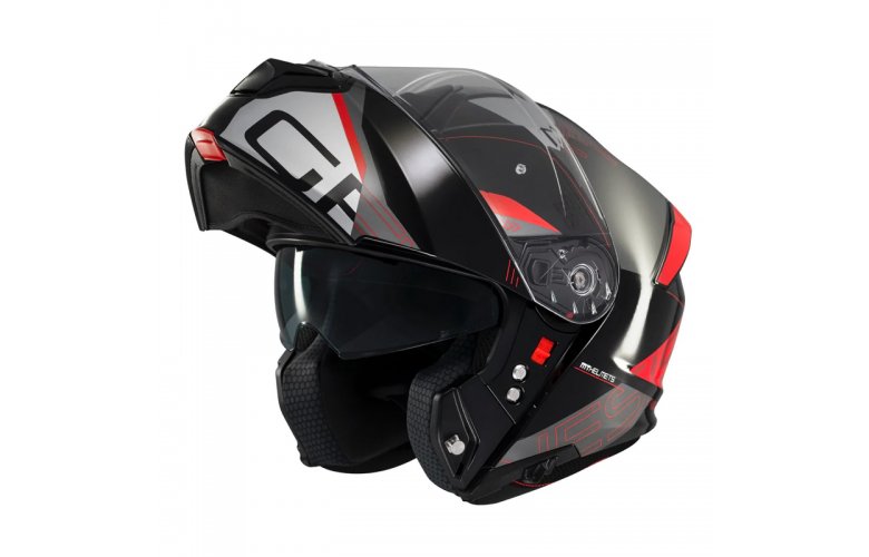 Κράνος MT Genesis SV Atempo ECE 22.06 B15 μαύρο/γκρι/κόκκινο gloss