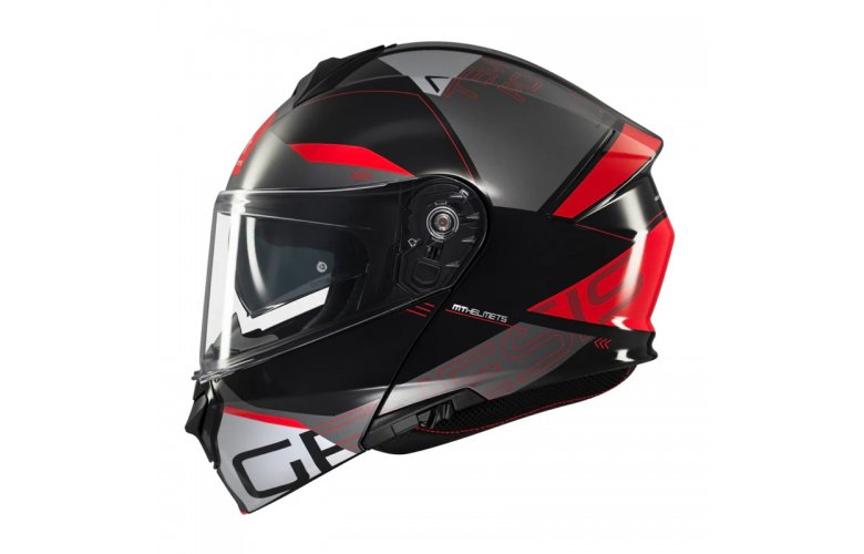 Κράνος MT Genesis SV Atempo ECE 22.06 B15 μαύρο/γκρι/κόκκινο gloss