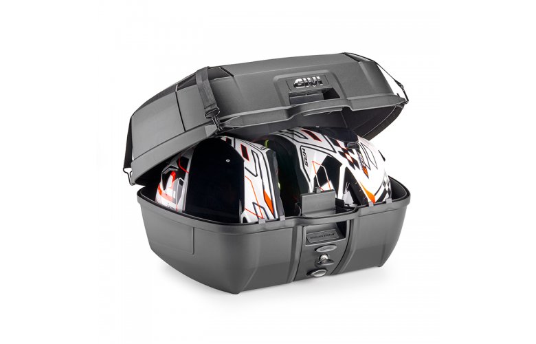 ΒΑΛΙΤΣΑ GIVI 45L B45+ BLACK MONOLOCK  (περιλαμβάνει πλάτη, ελαστικό, διχτυ & εσωτερικό τάπητα)