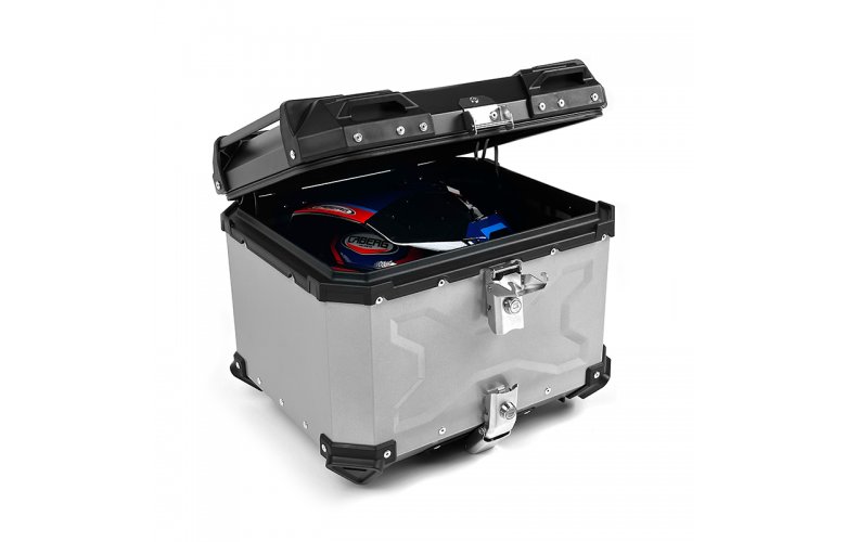 Βαλίτσα X-TYPE ALU BAGS 46 λίτρα ασημί ( με πιάστρα, εσωτερική επένδυση και μαλακή πλάτη )
