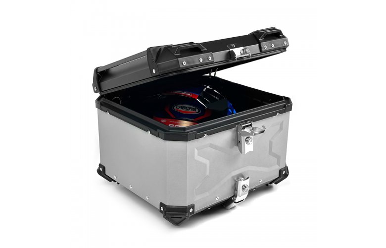 Βαλίτσα X-TYPE ALU BAGS 56 λίτρα ασημί ( με πιάστρα, εσωτερική επένδυση και μαλακή πλάτη )