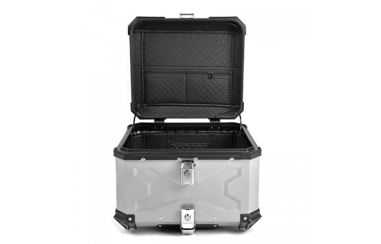 Βαλίτσα X-TYPE ALU BAGS 56 λίτρα ασημί ( με πιάστρα, εσωτερική επένδυση και μαλακή πλάτη )