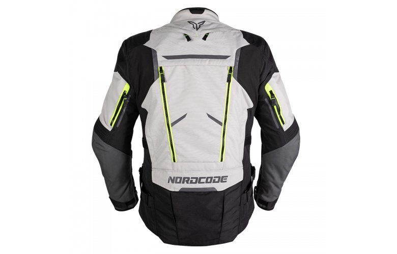 Μπουφάν Μηχανής 4 εποχών Nordcode Odyssey EN-17092 AA Light Grey/Fluo
