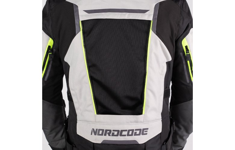 Μπουφάν Μηχανής 4 εποχών Nordcode Odyssey EN-17092 AA Light Grey/Fluo