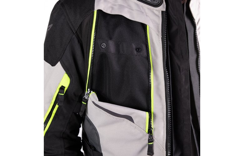 Μπουφάν Μηχανής 4 εποχών Nordcode Odyssey EN-17092 AA Light Grey/Fluo