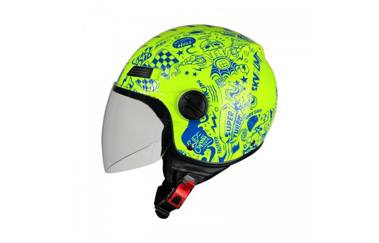 Κράνος Pilot Fazer Junior ECE22.06 fluo κίτρινο