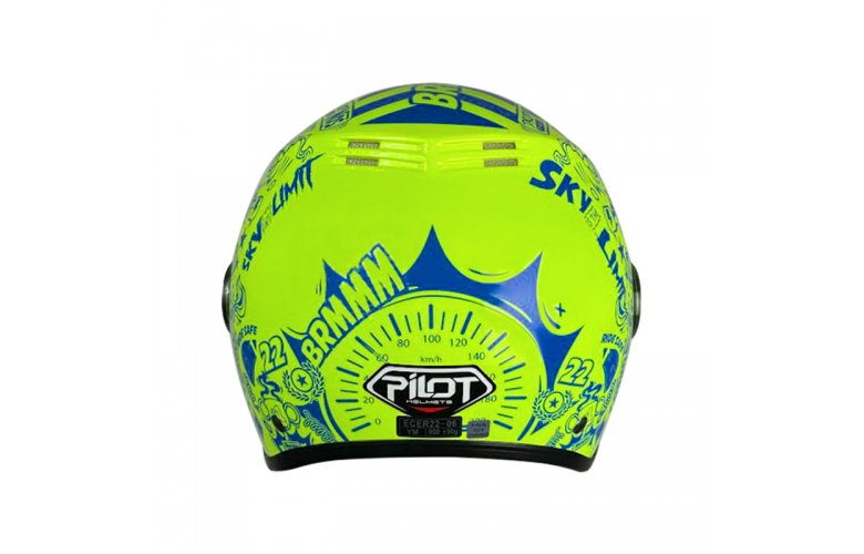 Κράνος Pilot Fazer Junior ECE22.06 fluo κίτρινο