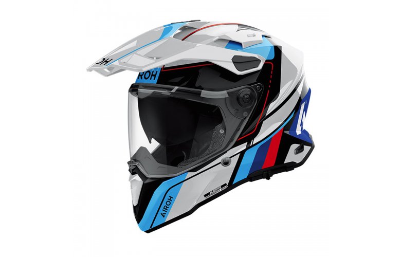 Κράνος Airoh Commander 2 ECE22.06 Skip Άσπρο/Κόκκινο Gloss