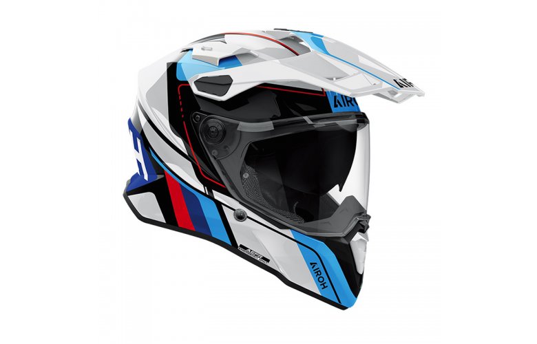 Κράνος Airoh Commander 2 ECE22.06 Skip Άσπρο/Κόκκινο Gloss