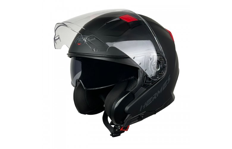 Κράνος Pilot Hermes SV special edition μαύρο ματ/κόκκινο