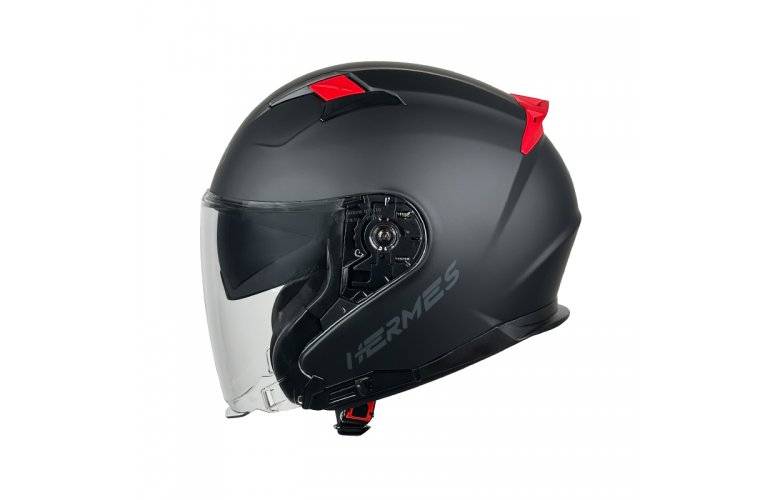 Κράνος Pilot Hermes SV special edition μαύρο ματ/κόκκινο