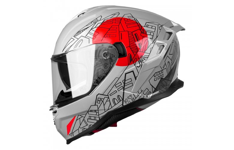 Κράνος Pilot Corsair SV City ECE 22.06 γκρι gloss