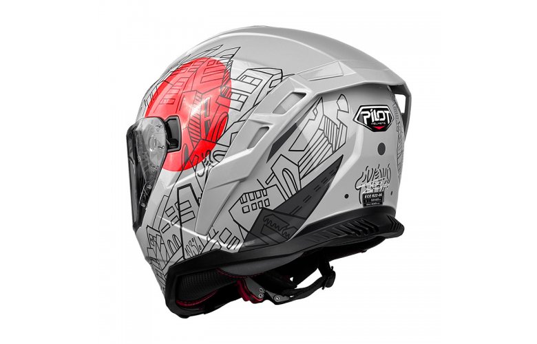 Κράνος Pilot Corsair SV City ECE 22.06 γκρι gloss