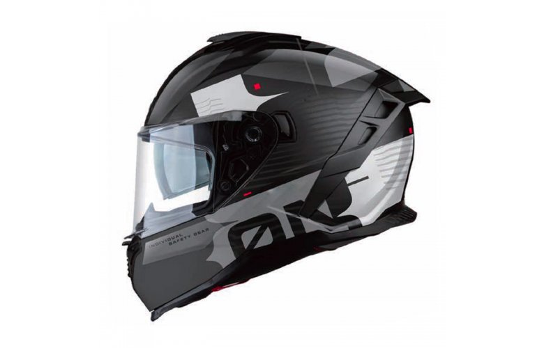 Κράνος Pilot Corsair SV On ECE 22.06 μαύρο/γκρι/άσπρο ματτ