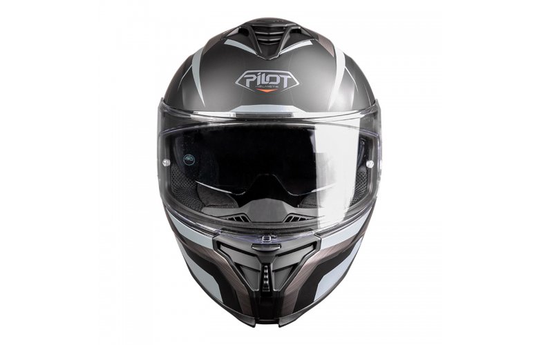 Κράνος Pilot Corsair SV FF Sport ECE 22.06 μαύρο/γκρι ματτ
