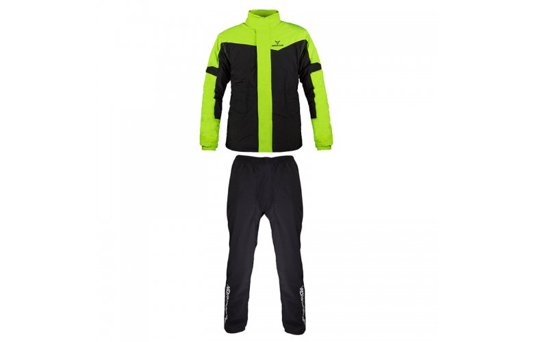 Αδιάβροχο & διαπνέον σετ 10K Nordcode Rainsuit Wave Evo μαύρο/fluo