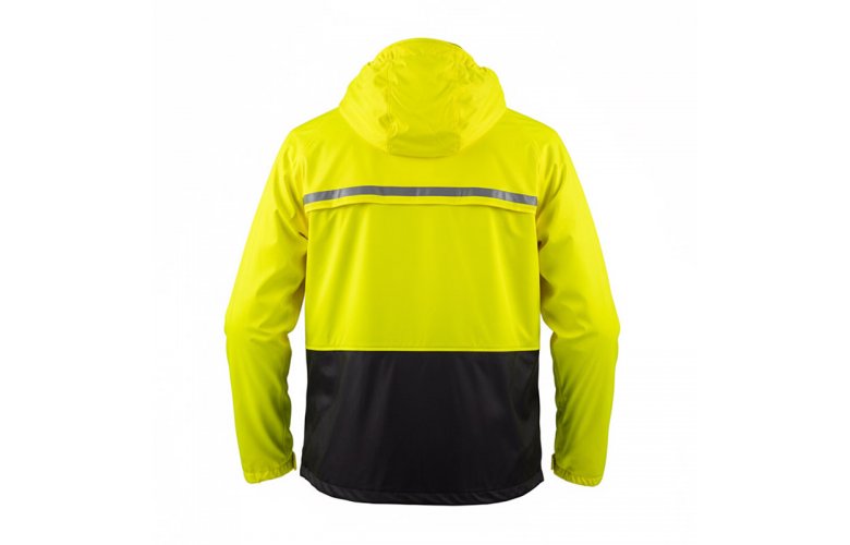 Αδιάβροχο & διαπνέον μπουφάν Nordcode Rain Jacket stretched μαύρο/fluo
