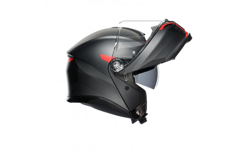 ΚΡΑΝΟΣ AGV TOURMODULAR ECE2206 MULTI - FREQUENCY MATT GUNMETAL / RED