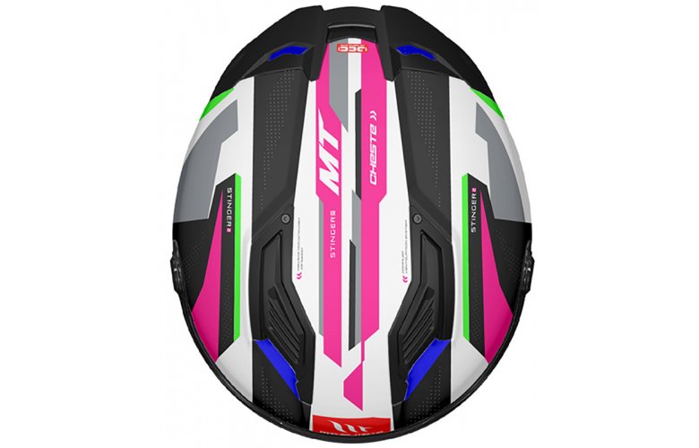 ΚΡΑΝΟΣ MT STINGER 2 ECE 22.06 CHESTE D8 BLACK / GREY / GLOSS PINK