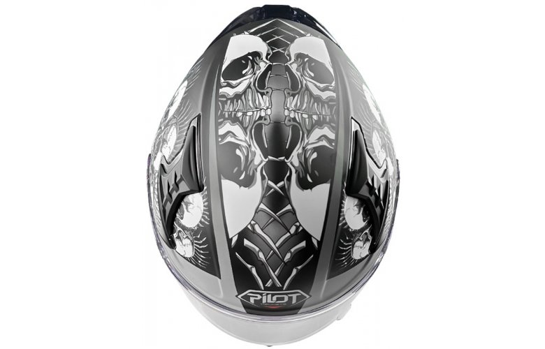 ΚΡΑΝΟΣ PILOT SNAKE SV ECE 22.06 SKULL MATT + EXTRA ΦΥΜΕ ΖΕΛΑΤΙΝΑ