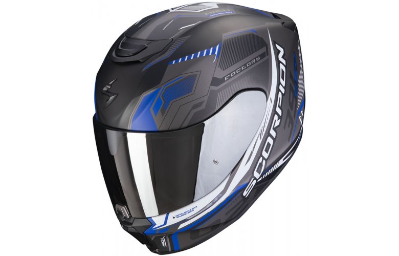 ΚΡΑΝΟΣ SCORPION EXO-391 HAUT MAT BLACK SILVER BLUE