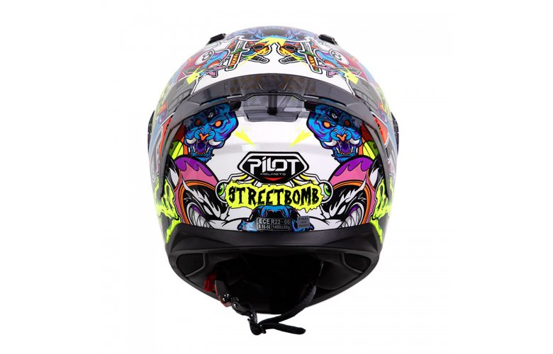 Κράνος Pilot Flex Streetbomb άσπρο