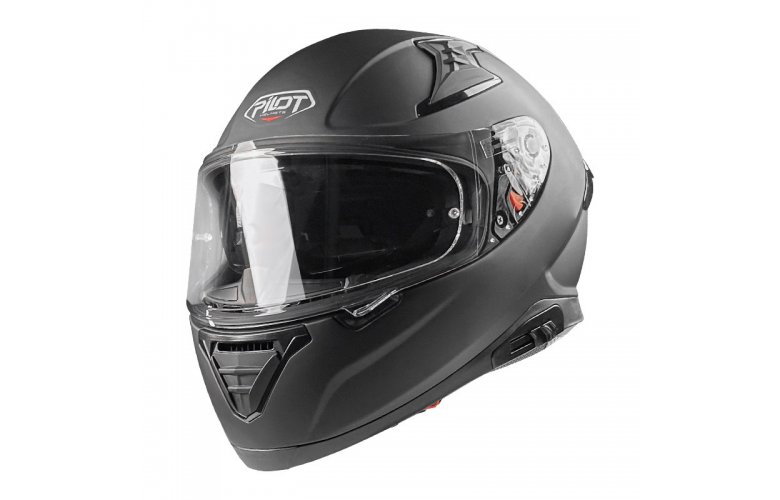 Κράνος Pilot Snake SV μαύρο ματ + Extra Smoke Visor