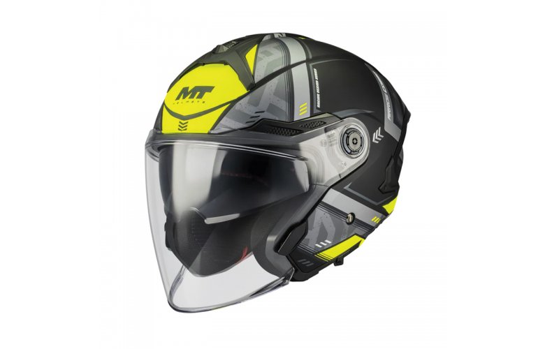 Κράνος MT Cosmo SV S Arrow B3 μαύρο/fluo matt