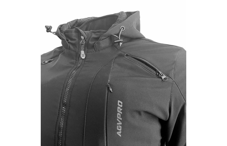 ΓΥΝΑΙΚΕΙΟ ΜΠΟΥΦΑΝ ΜΗΧΑΝΗΣ AGVPRO URBANO-DR LADY SOFT SHELL ΜΑΥΡΟ
