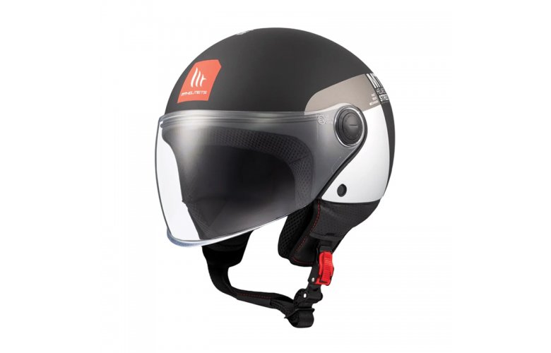 Κράνος MT Street S Inboard μαύρο/άσπρο matt D2