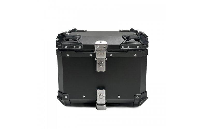 Βαλίτσα BLACK ONE H45 ΑΛΟΥΜΙΝΙΟΥ 45lt μαύρη με πιάστρα και εσωτερική επένδυση