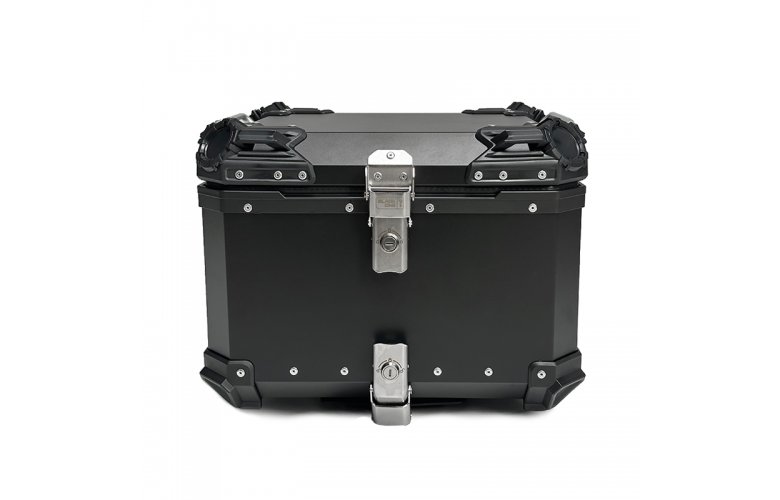 Βαλίτσα BLACK ONE H55 ΑΛΟΥΜΙΝΙΟΥ 55lt μαύρη με πιάστρα και εσωτερική επένδυση