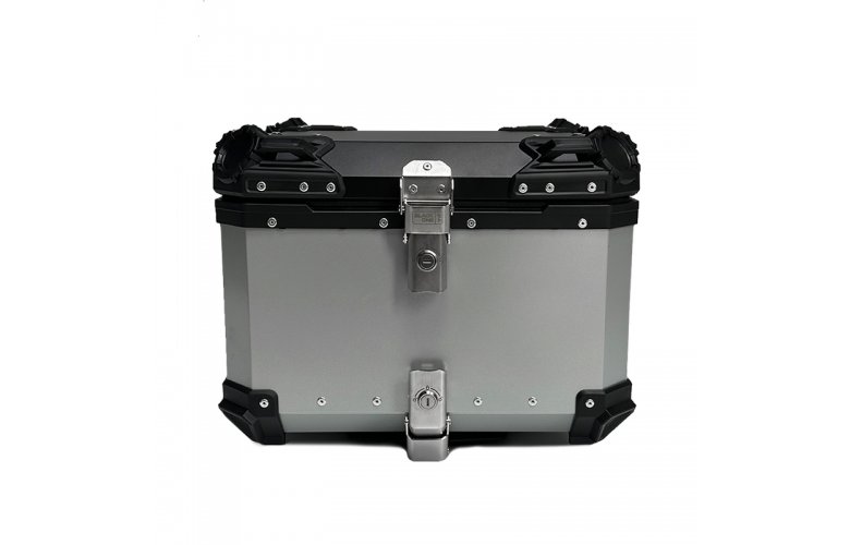 Βαλίτσα BLACK ONE H55 ΑΛΟΥΜΙΝΙΟΥ 55lt ασημί με πιάστρα και εσωτερική επένδυση