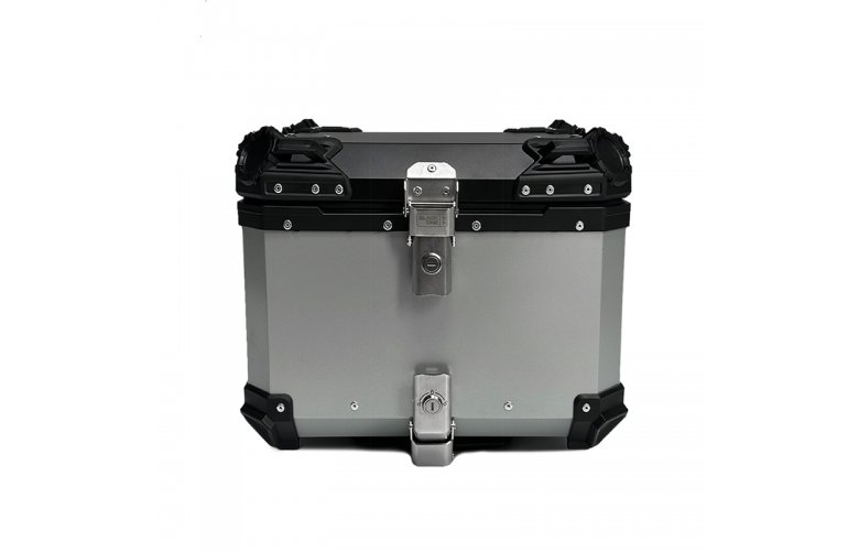 Βαλίτσα BLACK ONE H45 ΑΛΟΥΜΙΝΙΟΥ 45lt ασημί με πιάστρα και εσωτερική επένδυση