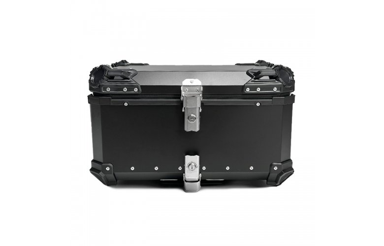 Βαλίτσα BLACK ONE H65 ΑΛΟΥΜΙΝΙΟΥ 65lt μαύρη με πιάστρα και εσωτερική επένδυση