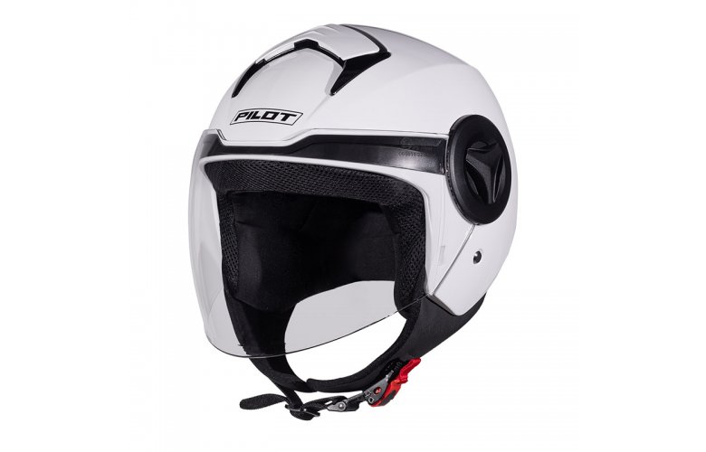 Κράνος Pilot Arrow ECE 22.06 άσπρο gloss