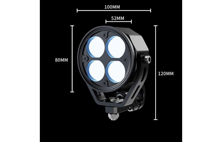 Προβολάκια αλουμινίου Black One M3 Pro 4 leds 70W-140W