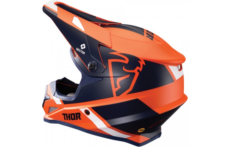 ΚΡΑΝΟΣ THOR MX SECTOR SPLIT ORANGE/NAVY MIPS