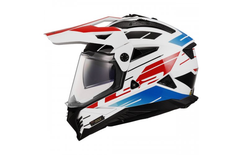 ΚΡΑΝΟΣ LS2 MX702 PIONEER II NAMIB GLOSS WHITE/BLUE/RED
