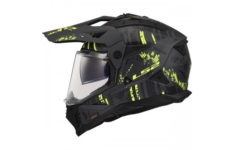 ΚΡΑΝΟΣ LS2 MX702 PIONEER II CRAZY MATT BLACK/YELLOW